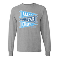 All Star Cheer - Pennant Flag - L/S Tee