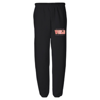 ASWC Chenille Patched Black Sweatpants